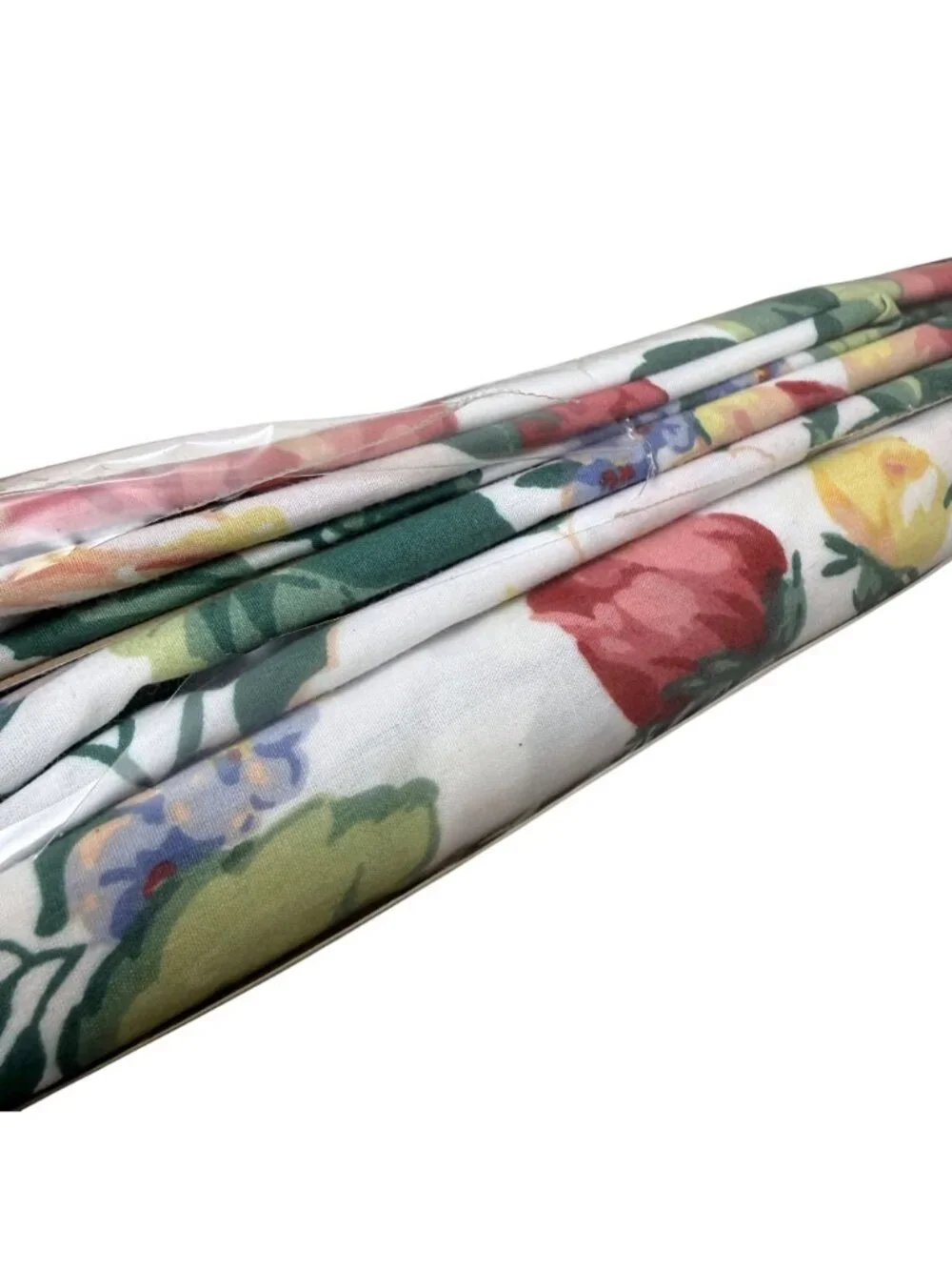 Wamsutta Twin Bed Sheet Set 3 pc Cottage Floral Cotton Blend Percale NEW